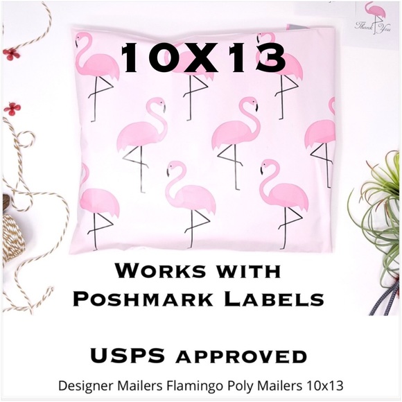 Other - 25 10X13 Flamingo Poly Mailers PRICE IS FIRM